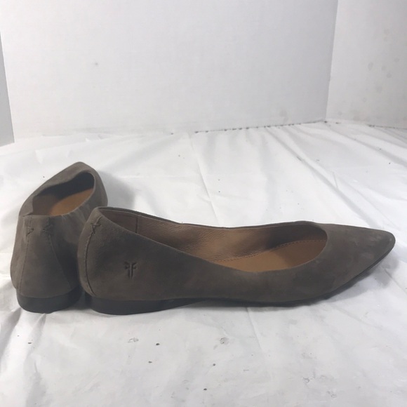 Frye Women’s Sienna Fatigue Suede Slip On Pointy Toe Ballet Flats - Picture 5 of 8